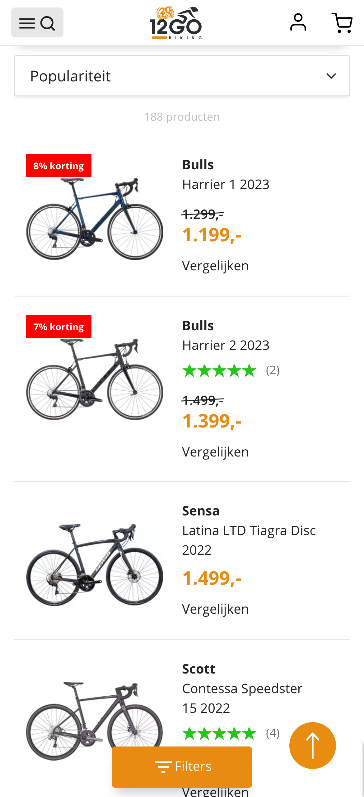 12GO Biking Magento webshop snelheid optimalisatie