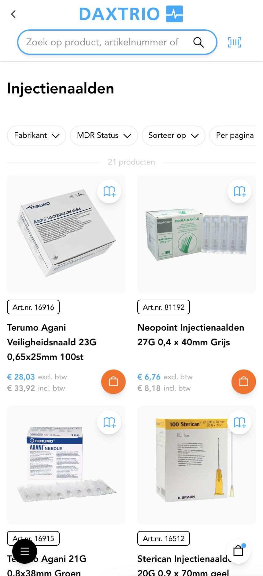 Naadloze integratie met inkoopsystemen